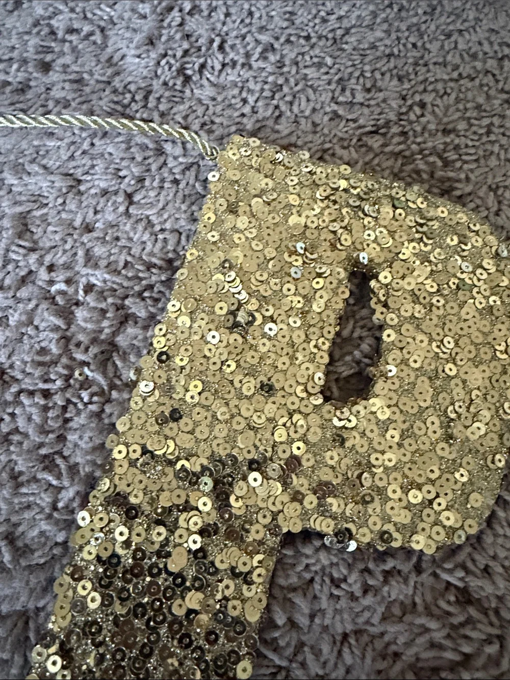 Pottery Barn Kids gold glitter